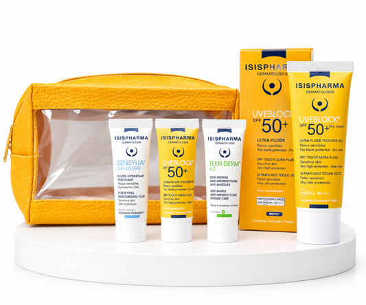 Bundle PACK Ecran Solaire Isispharma 40ml + 3 echantillons + Trousse