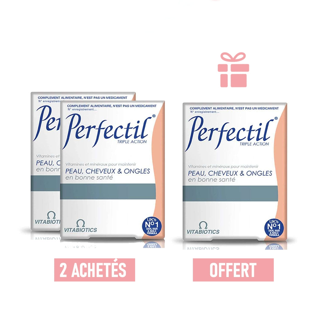 PERFECTIL ORIGINAL TRIPLE ACTION BOITES–30 COMPRIMÉS X 2 = 1 BOITES–30 COMPRIMÉS OFFERT