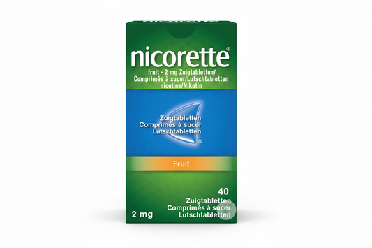 Nicorette 2mg Boite de 40 Pastilles gout fruit